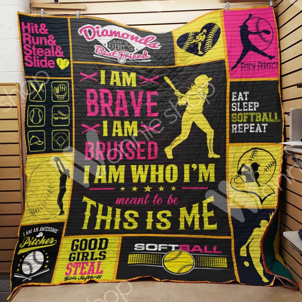 Softball Quilt Blanket DHC1102539TD