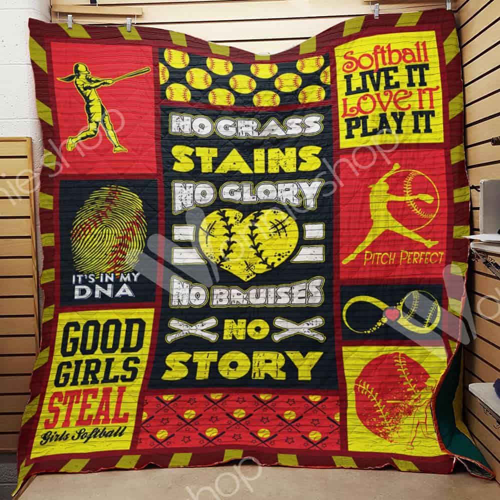 Softball Quilt Blanket DHC1102637TD