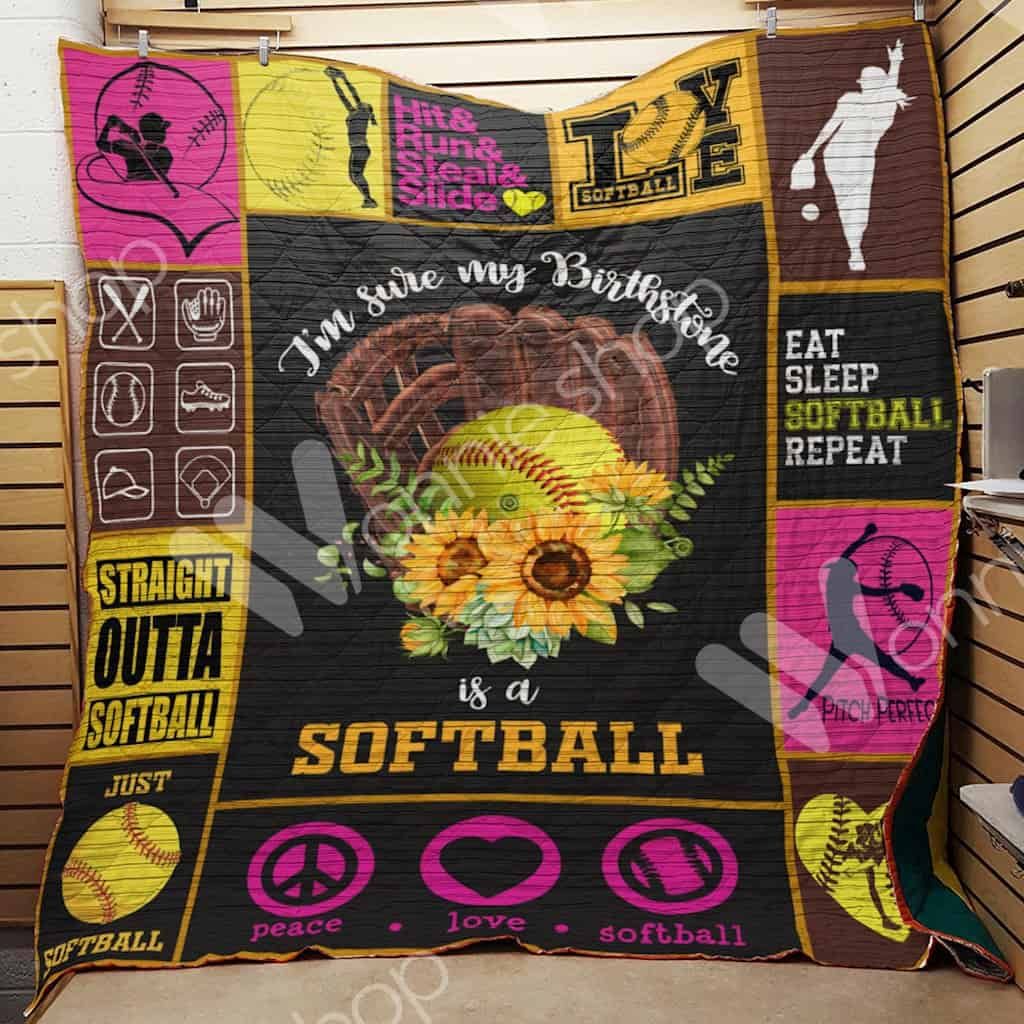 Softball Quilt Blanket DHC1102671TD