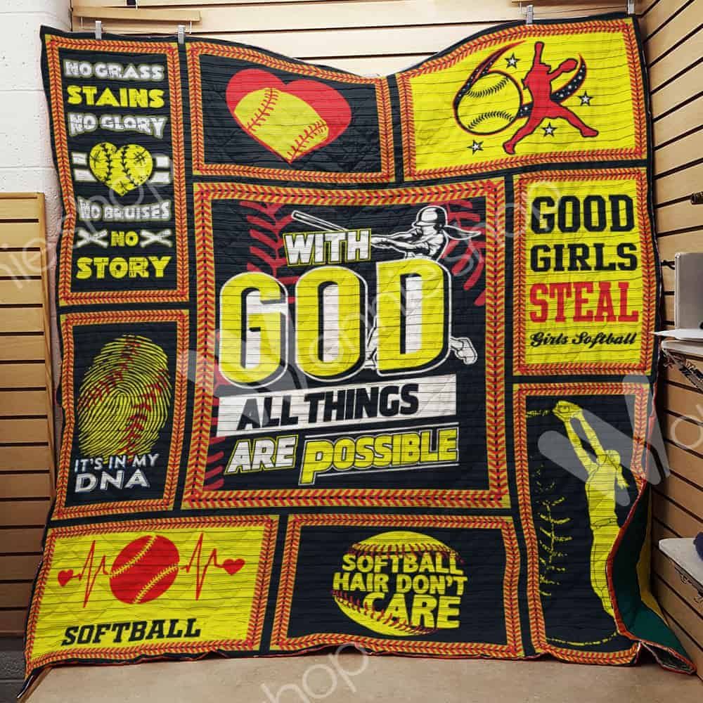 Softball Quilt Blanket DHC1102727TD
