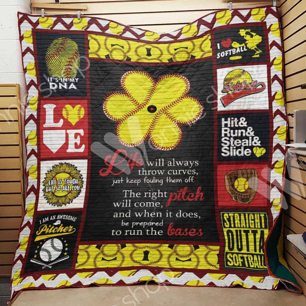 Softball Quilt Blanket DHC1102783TD