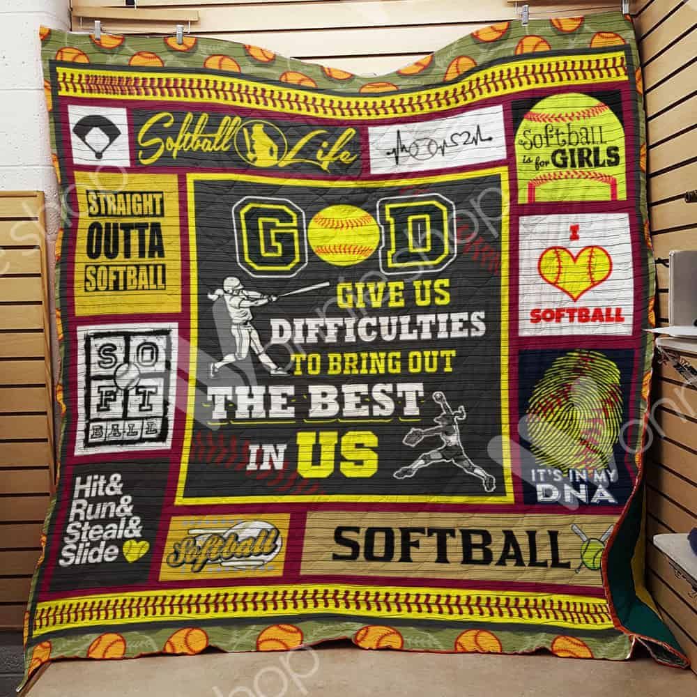 Softball Quilt Blanket DHC1102785TD
