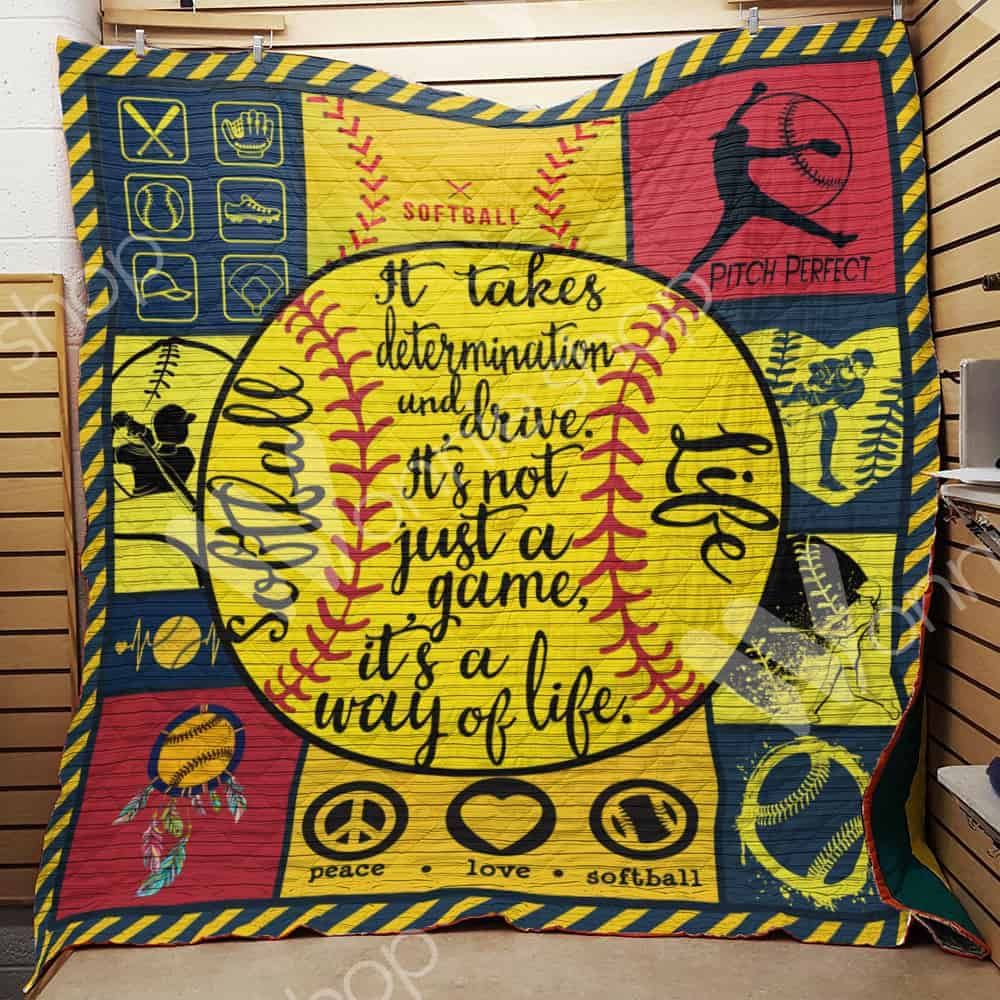Softball Quilt Blanket DHC1102796TD