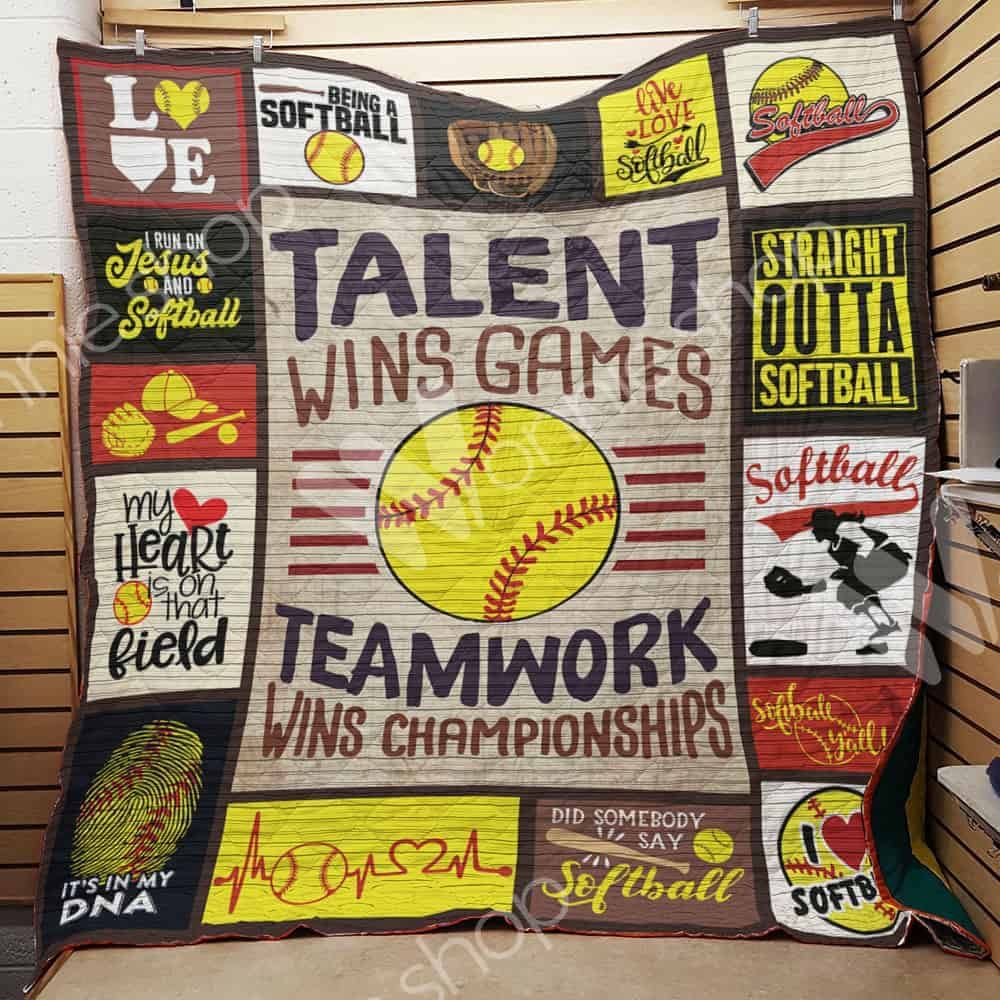 Softball Quilt Blanket DHC1102897TD