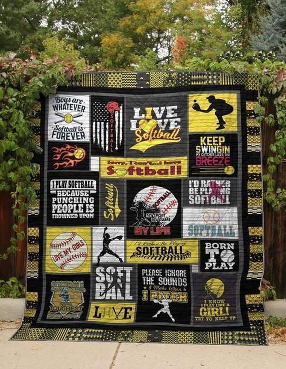 Softball Quilt Blanket DHC1312552VT