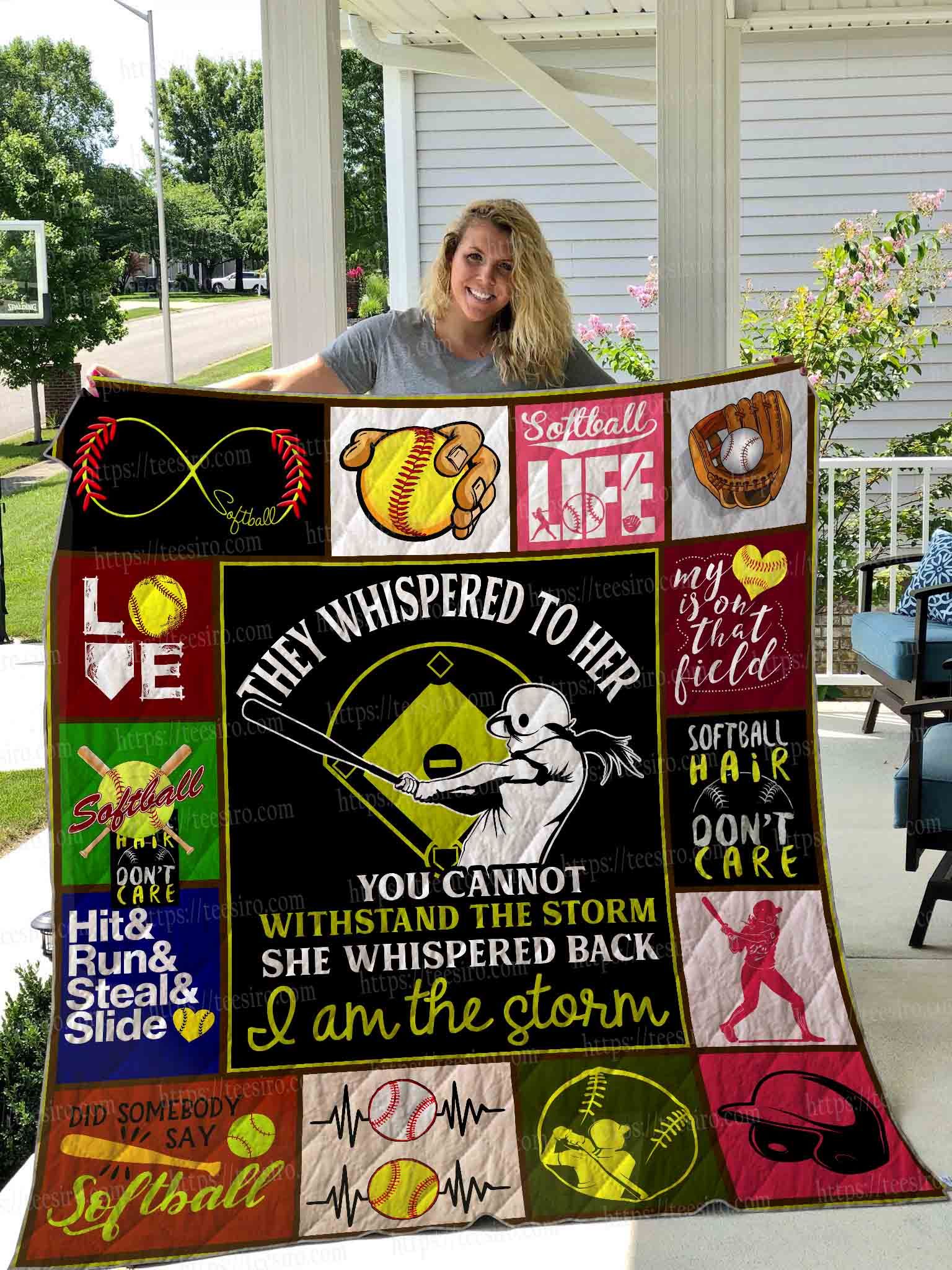 Softball Quilt Blanket DHC1501728VT