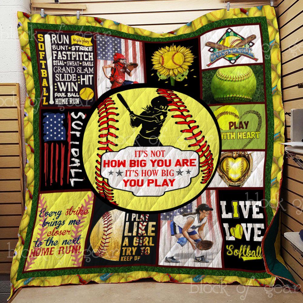 Softball Quilt Th569 Dhc11122892Dd