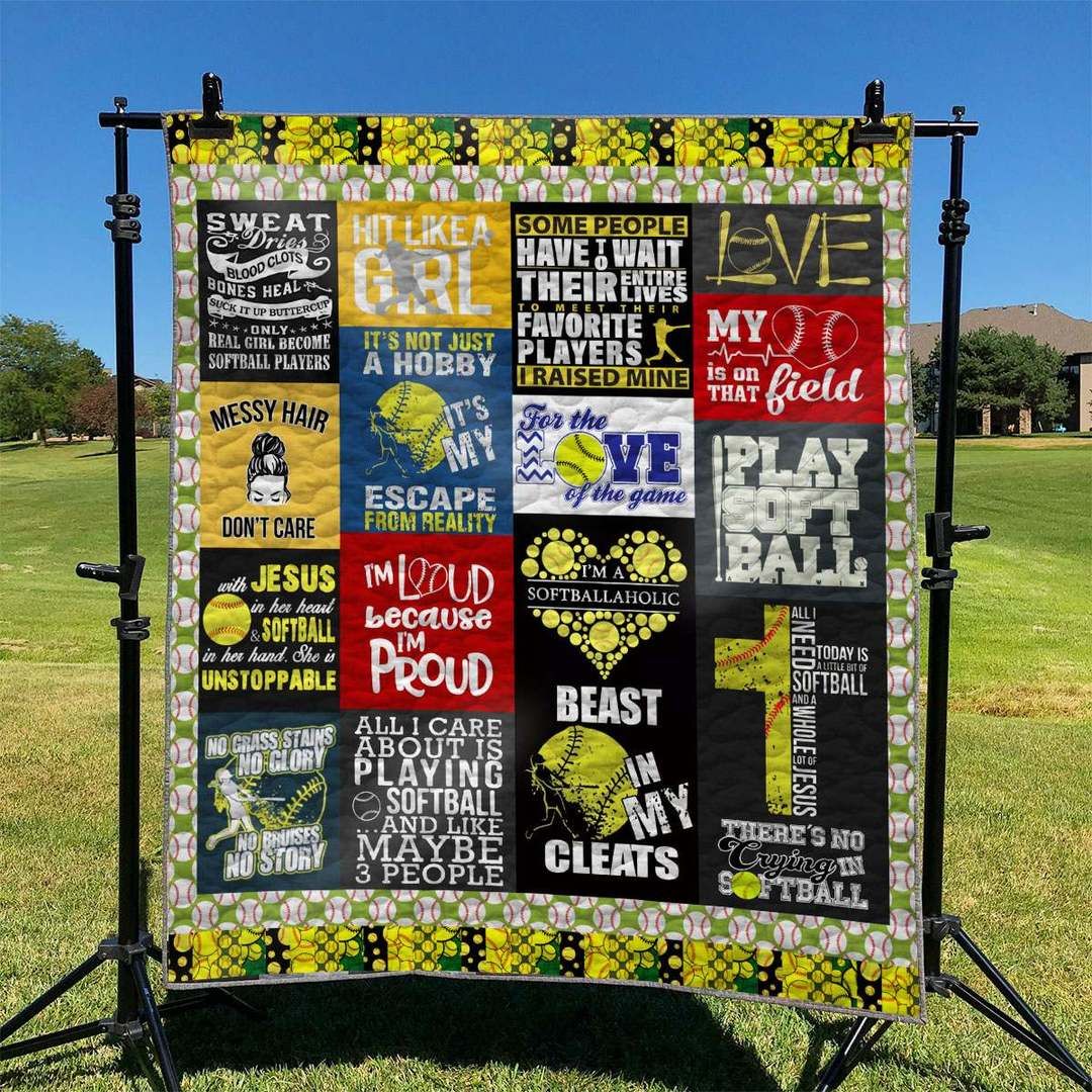 Softball TD2809824 Quilt Blanket