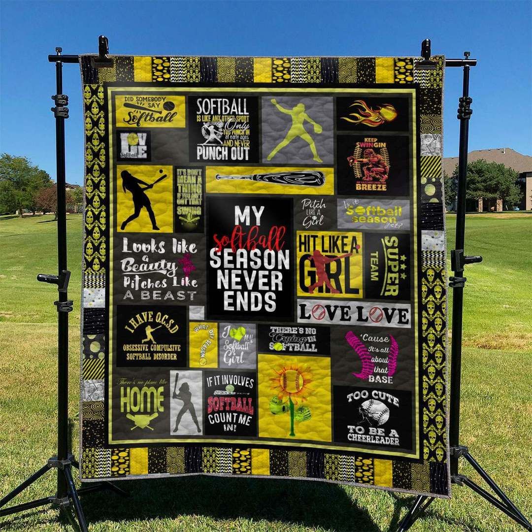 Softball TD2809825 Quilt Blanket