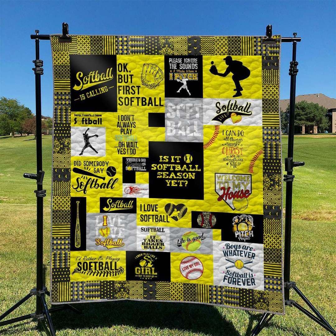 Softball TD2809834 Quilt Blanket