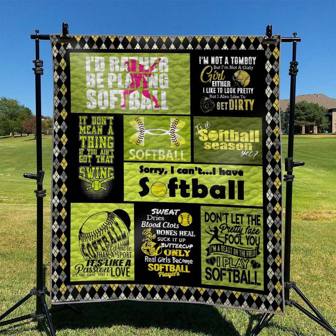 Softball TD2809837 Quilt Blanket