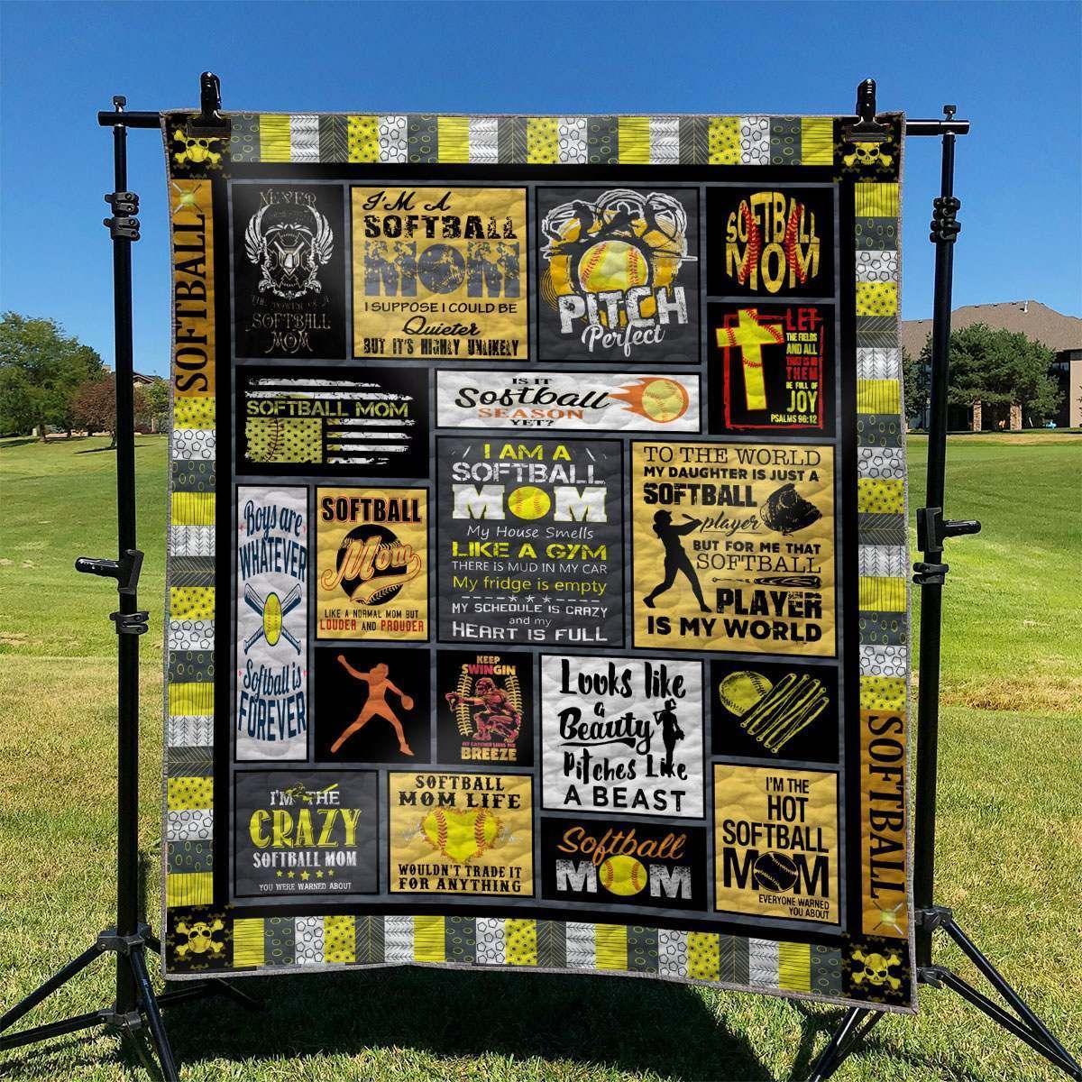 Softball TD2809845 Quilt Blanket