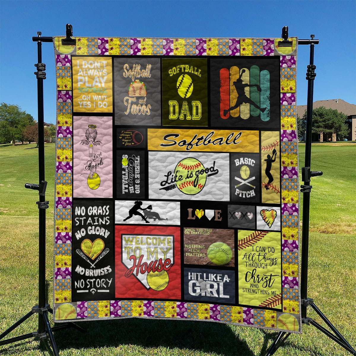 Softball TD2809847 Quilt Blanket