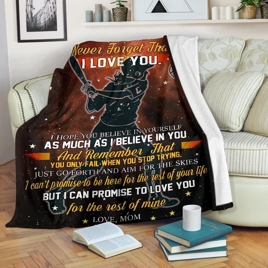 Softball To My Daughter Sherpa Fleece Blanket