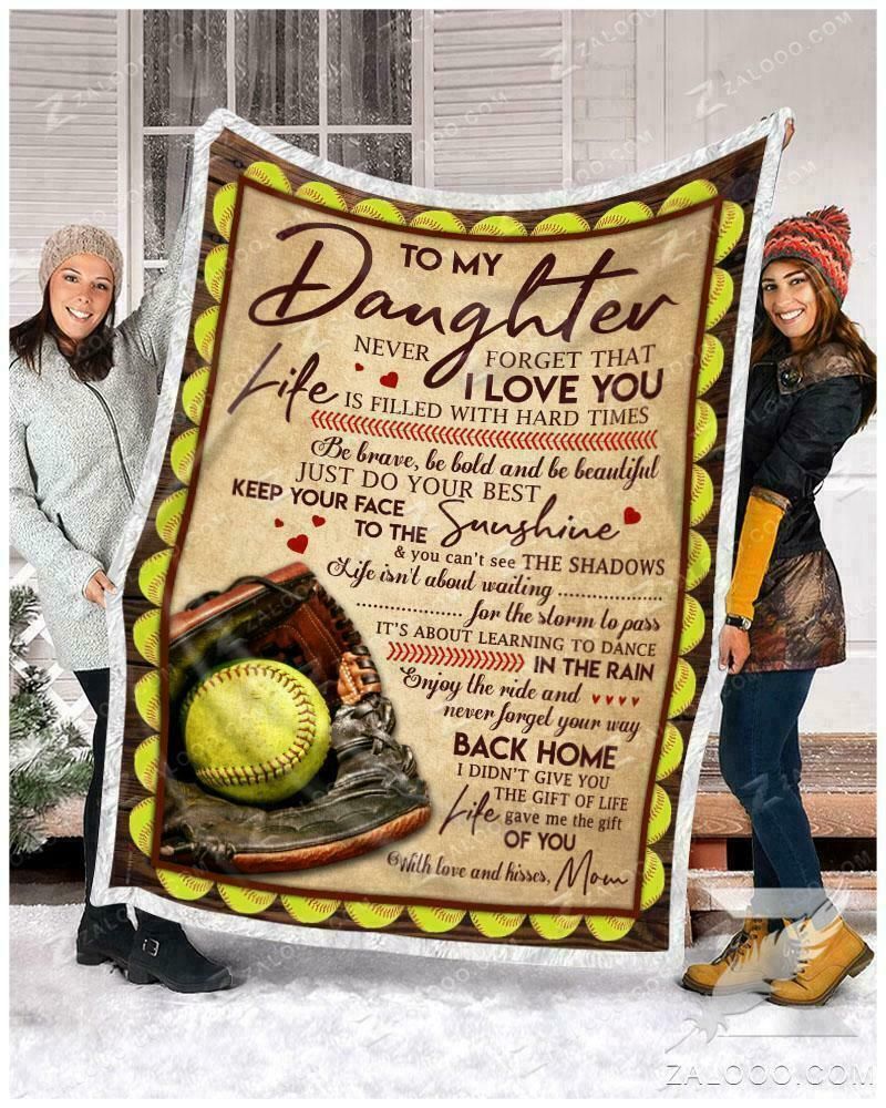 SoftballToMyDaughterYour Sherpa Fleece Blanket