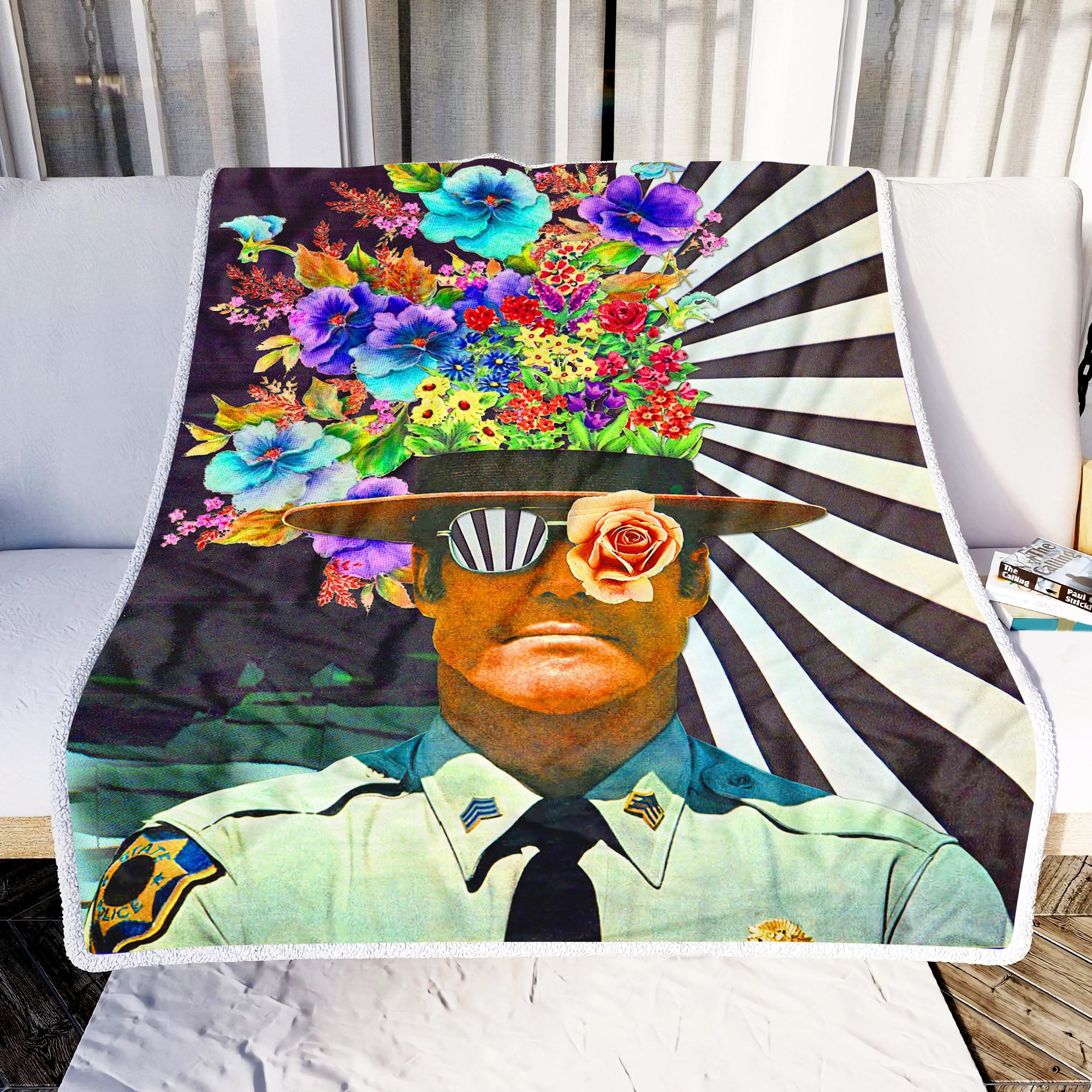 Soldier Flowers Fleece Blanket