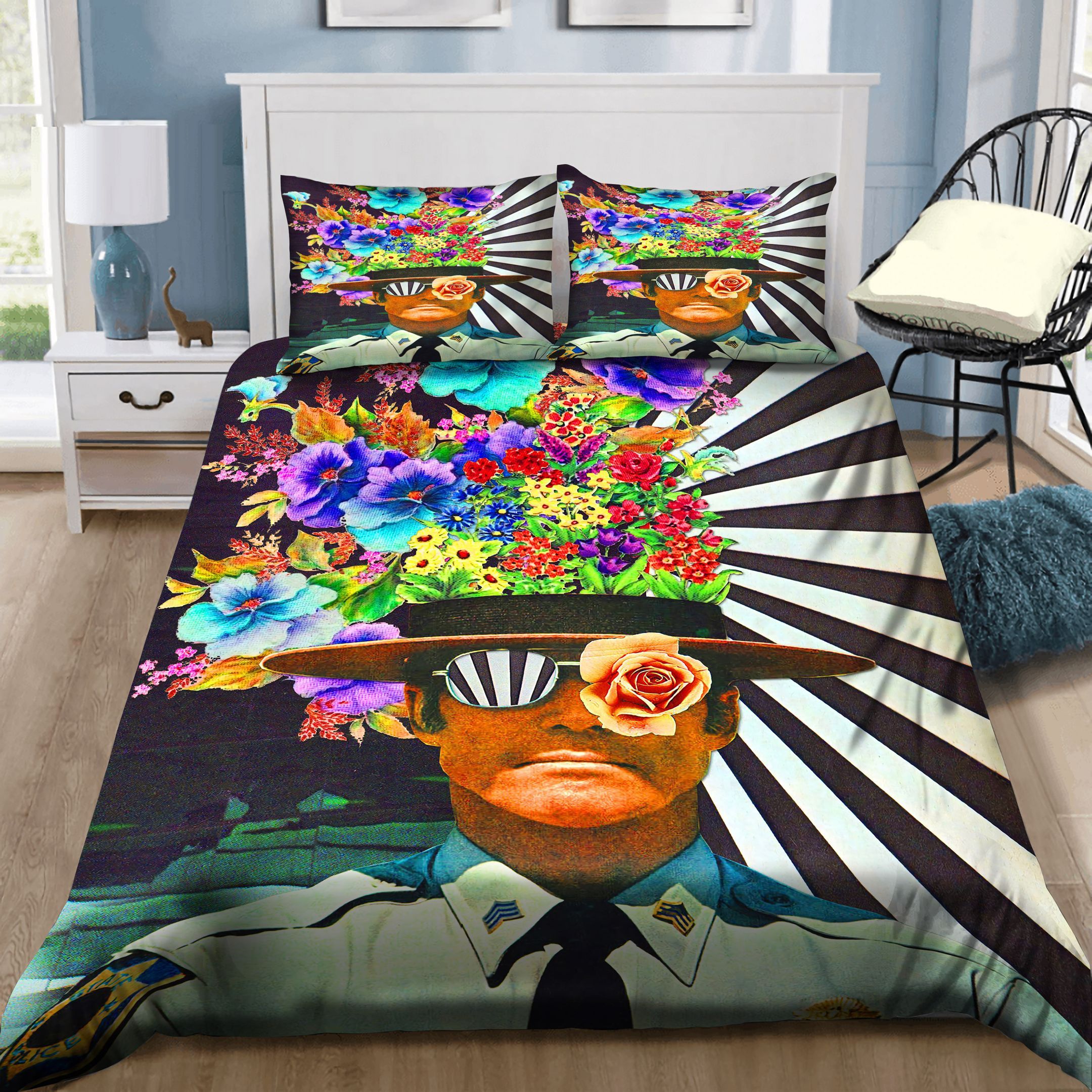 Soldier Flowers Bedding Set