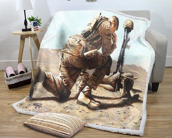 Soldieros Cross Fleece Blanket