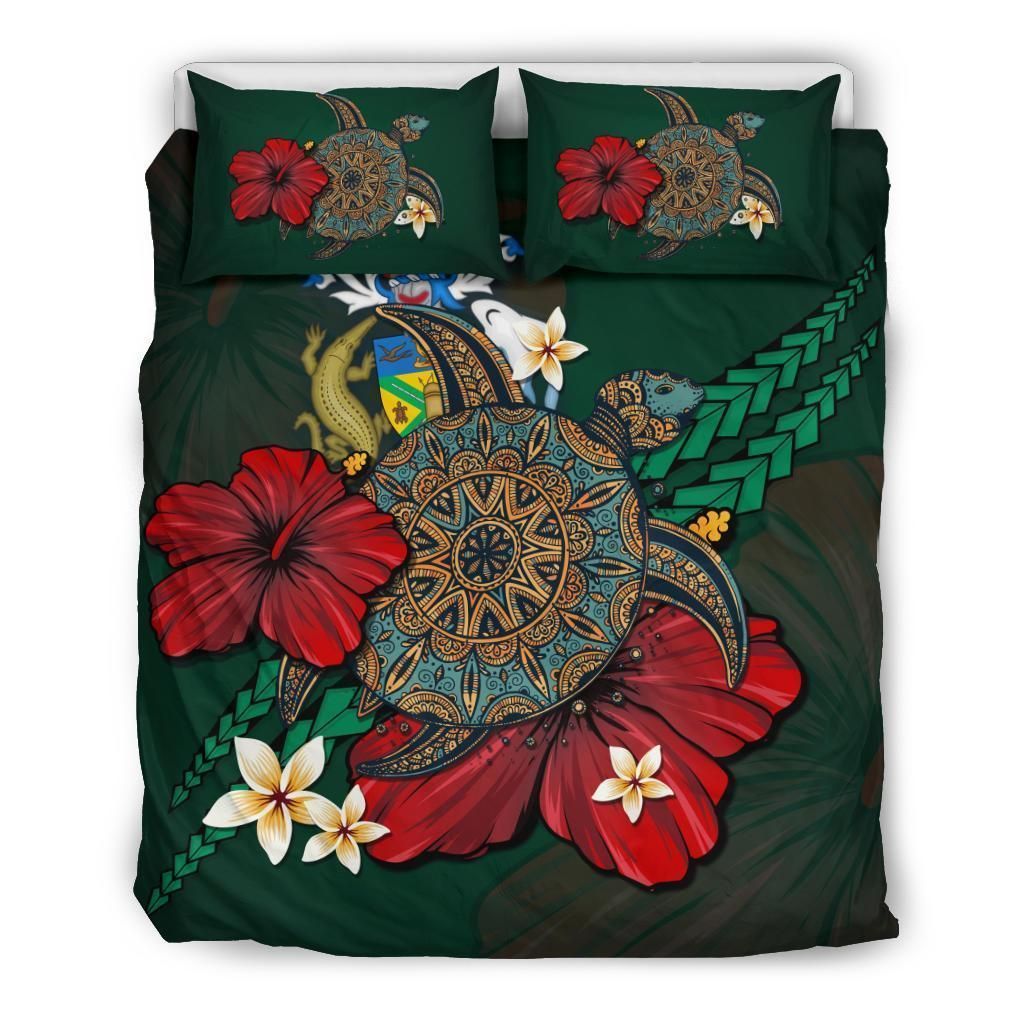 Solomon Islands Green Turtle Tribal Bedding Set