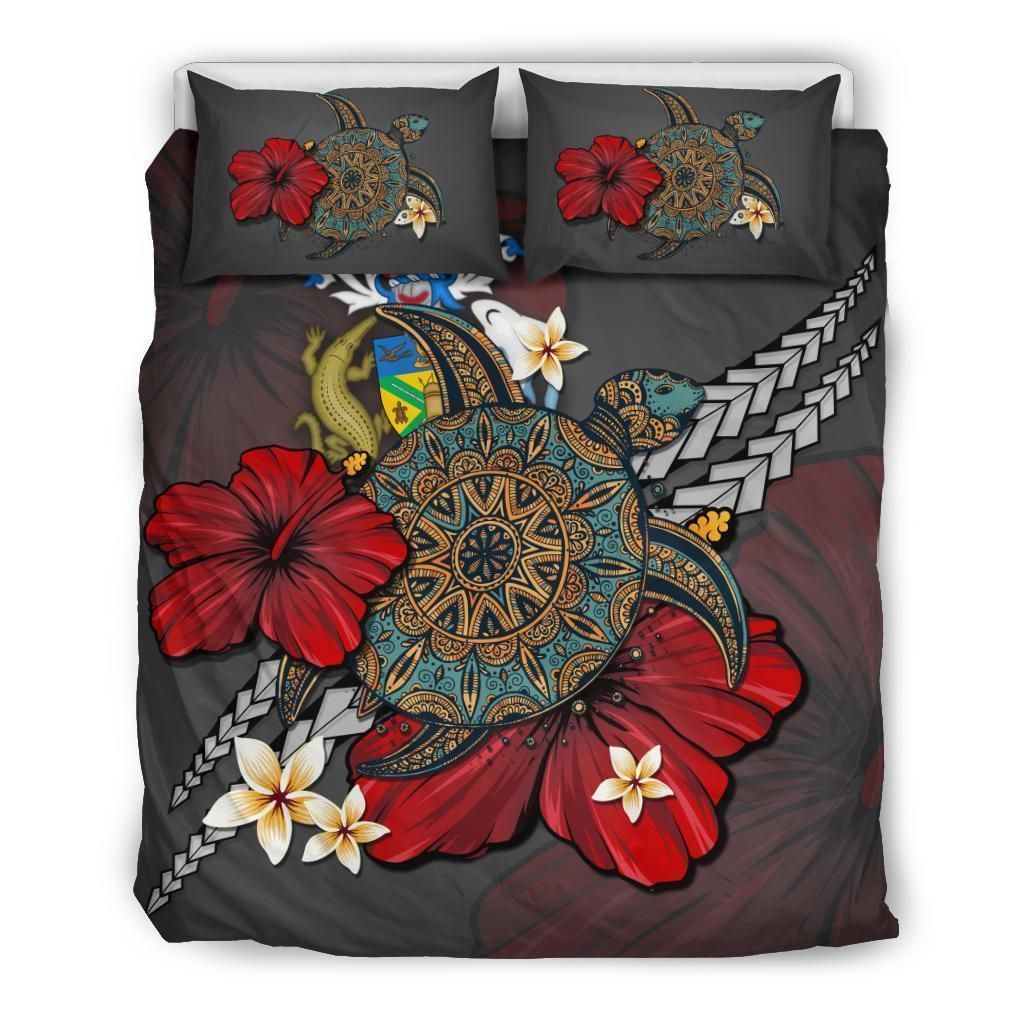 Solomon Islands Textured Turtle Tribal Bedding Set