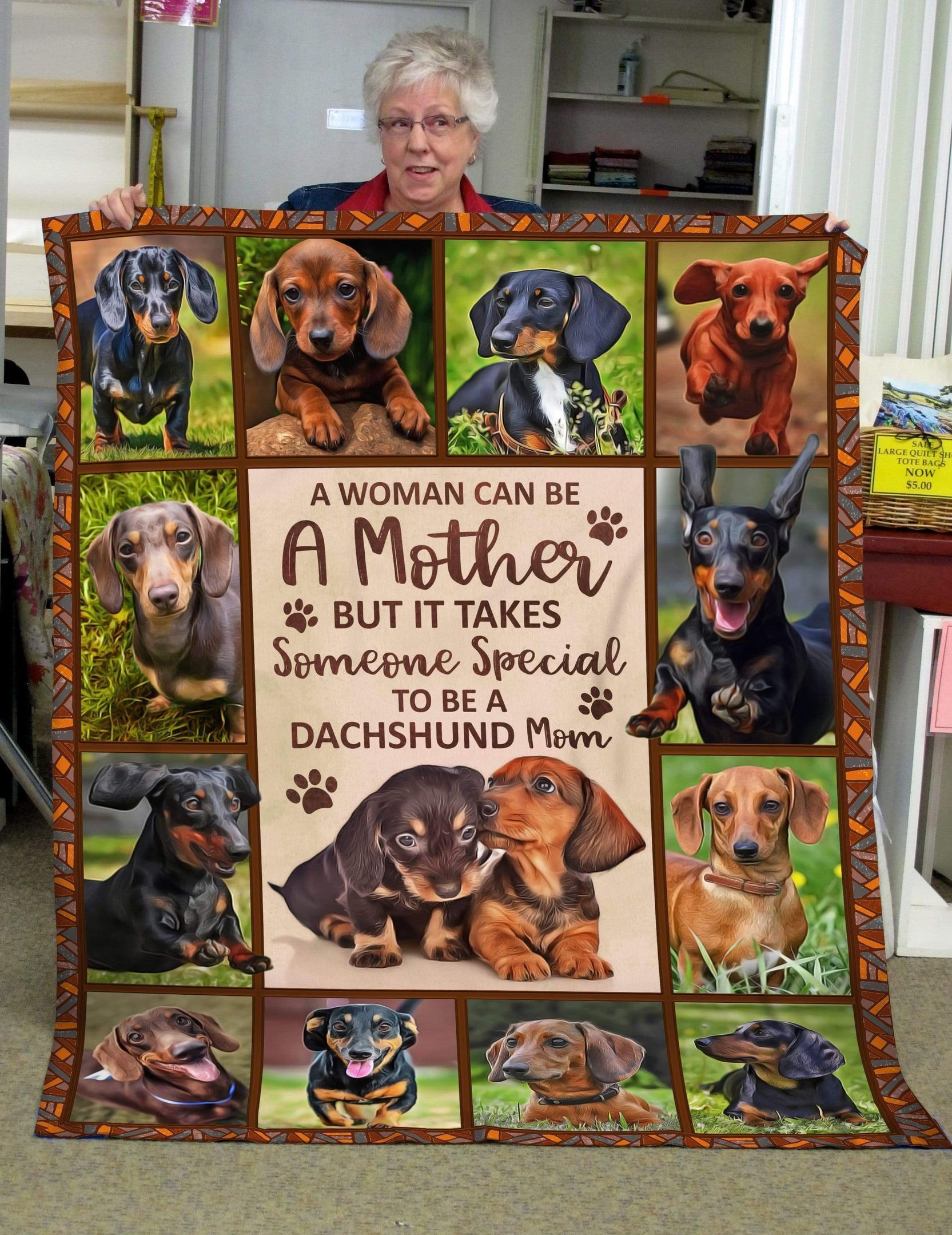 Someone Special To Be A Dachshund Mom Fleece Blanket Gift For Dog Lovers
