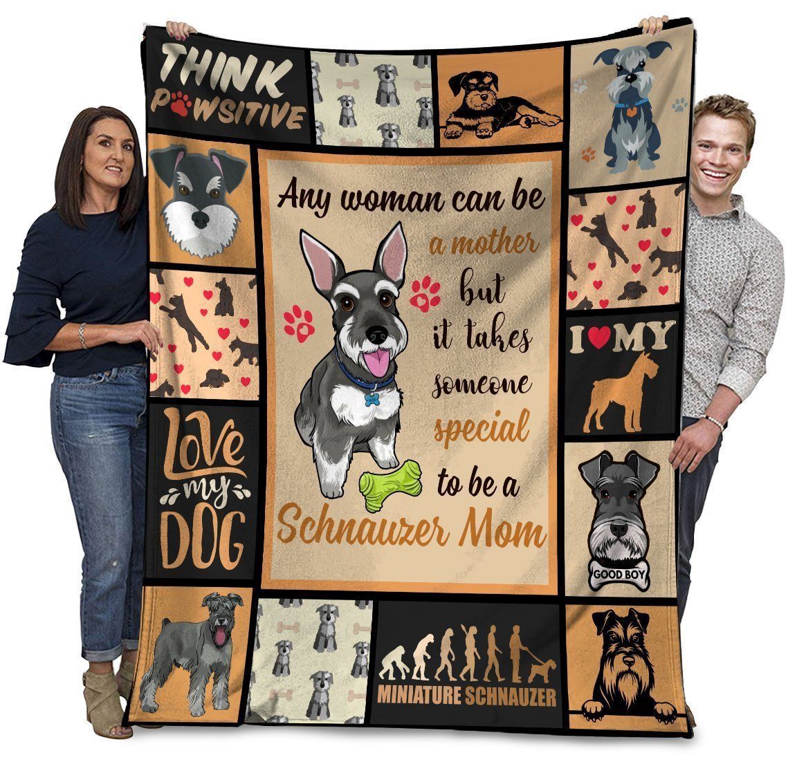 Someone Special To Be A Schnauzer Mom Giving Schnauzer Lovers Fleece Blanket