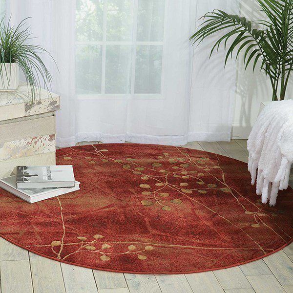 Somerse Flower Round Carpet