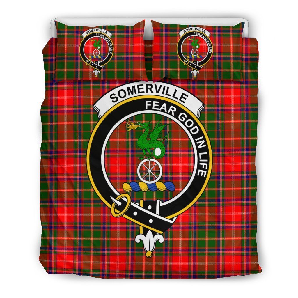 Somerville Clan Badge Tartan Bedding Set