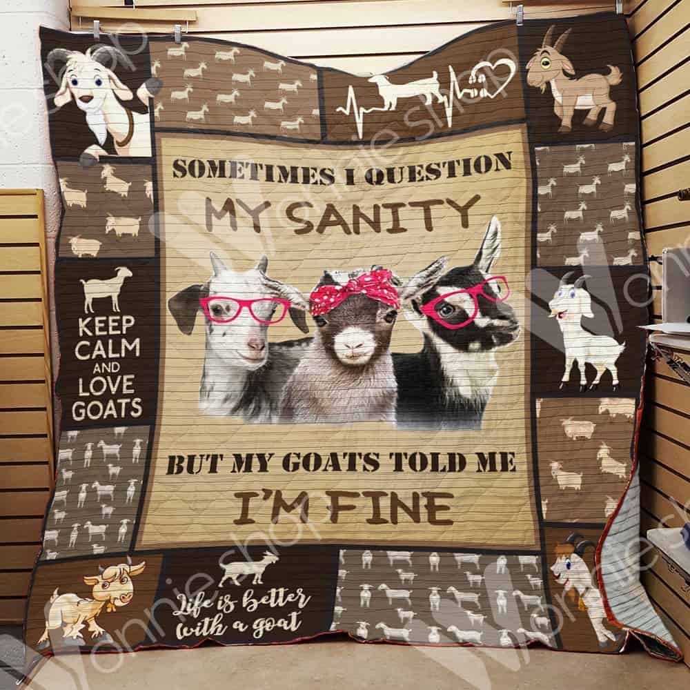 Sometimes I Question My Sanity Poodle Dog GS-CL-LD3110 Quilt Blanket