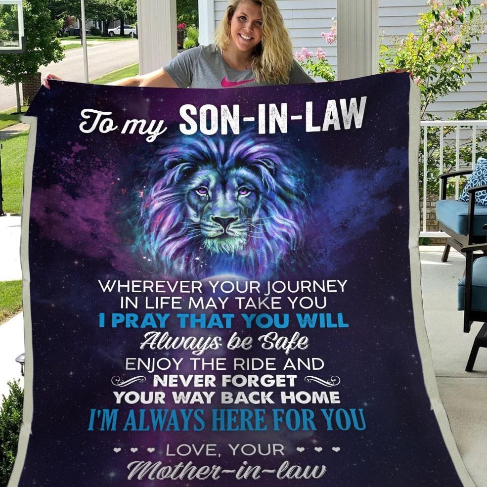 Son In Law Never Forget Your Way Back Home Sherpa Fleece Blanket