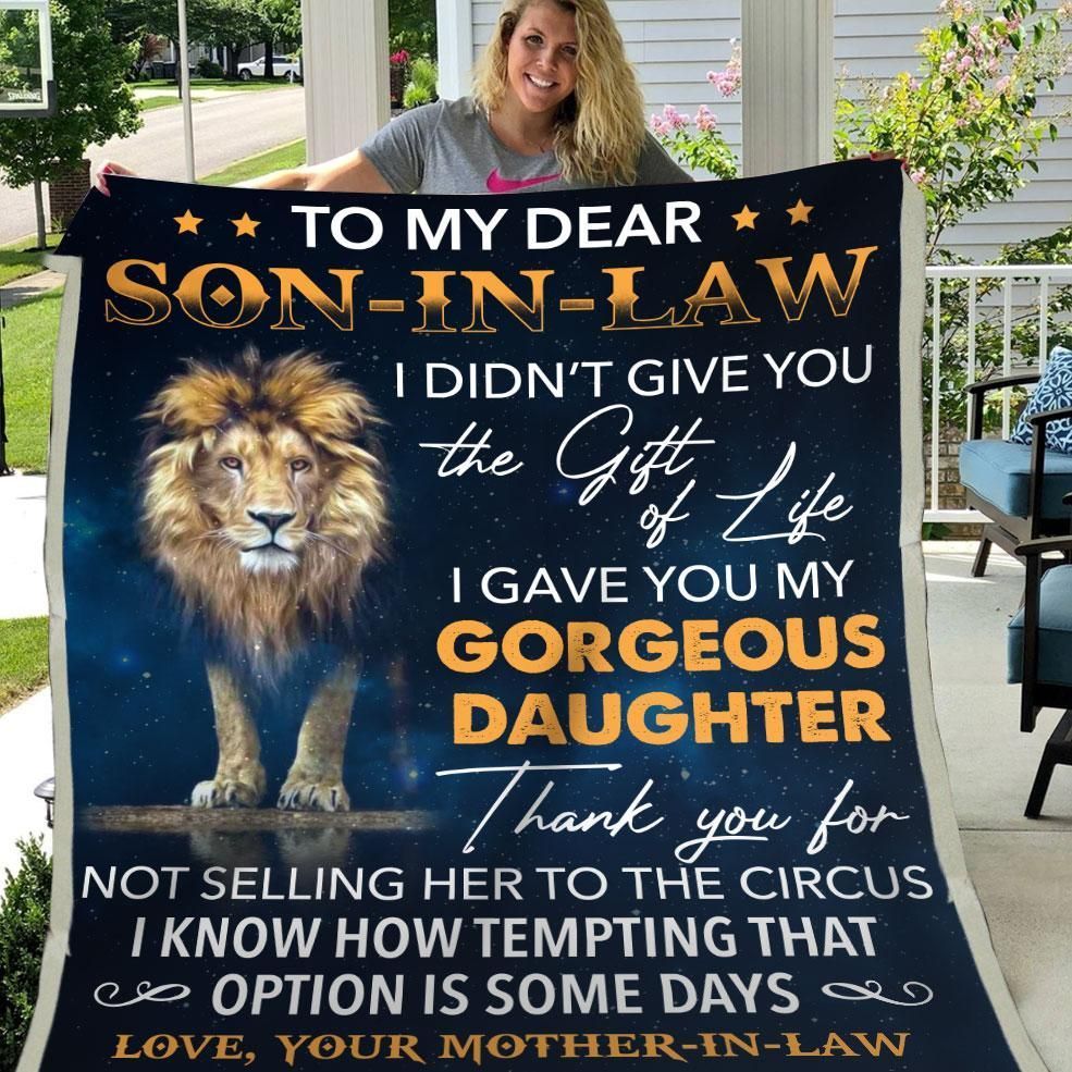 Son In Law Thanks For Not Selling My Daughter Sherpa Fleece Blanket