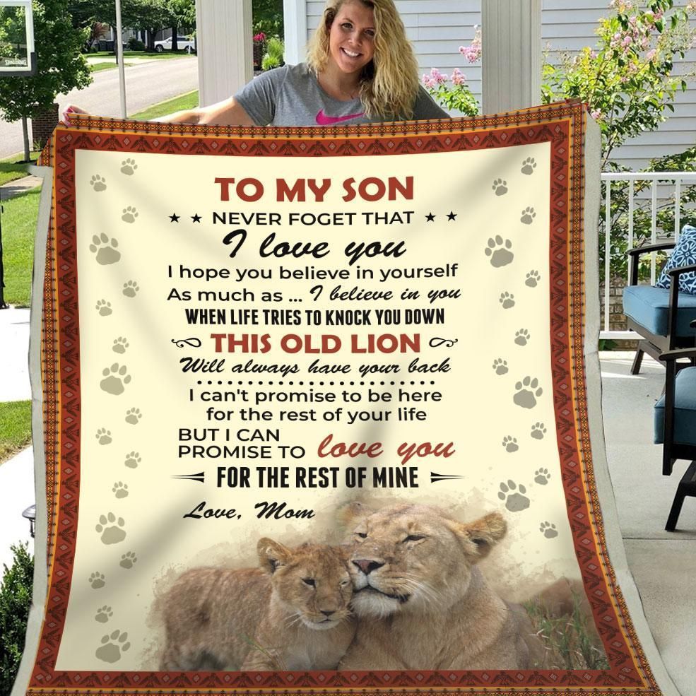 Son Love You For The Rest Of Mine Sherpa Fleece Blanket