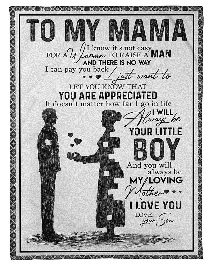 Son To Mama You Are Appreciated Fleece Blanket