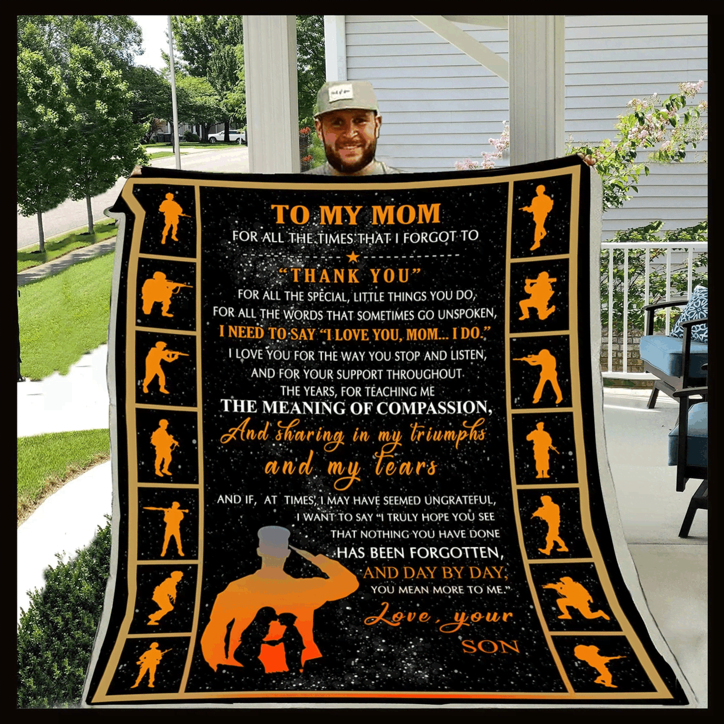 Son To Mom Sherpa Fleece Blanket