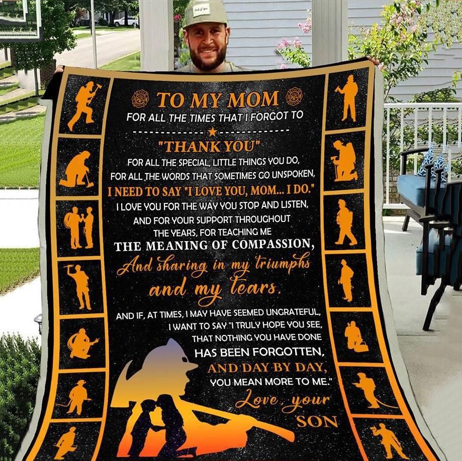 Son To Mom For All The Times Quilt Blanket DHC3101306LT