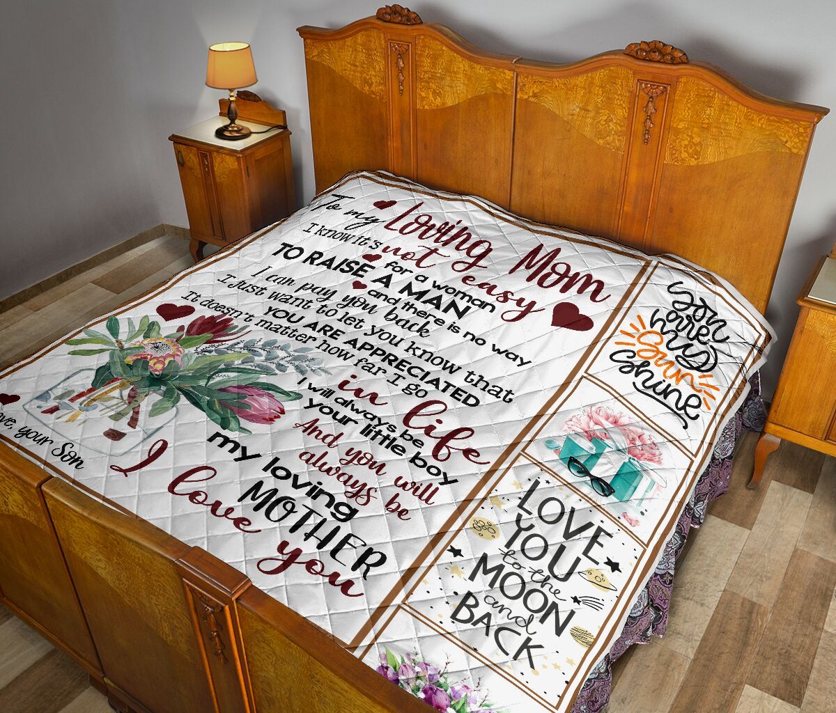 Son To Mom Quilt Blanket DHC02011626DD