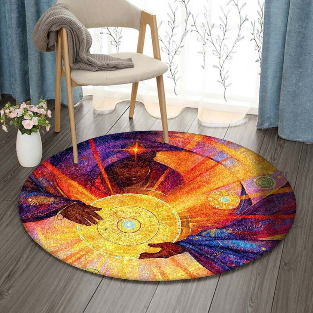 Soul Transmissions Africa Round Carpet