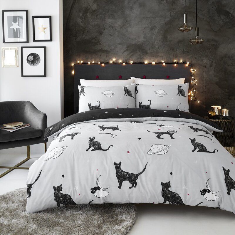 Southern Black Cat Bedding Set