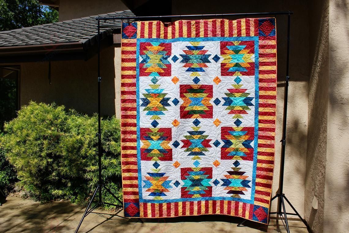 Southwest Native American GS-CL-DT2205 Quilt Blanket