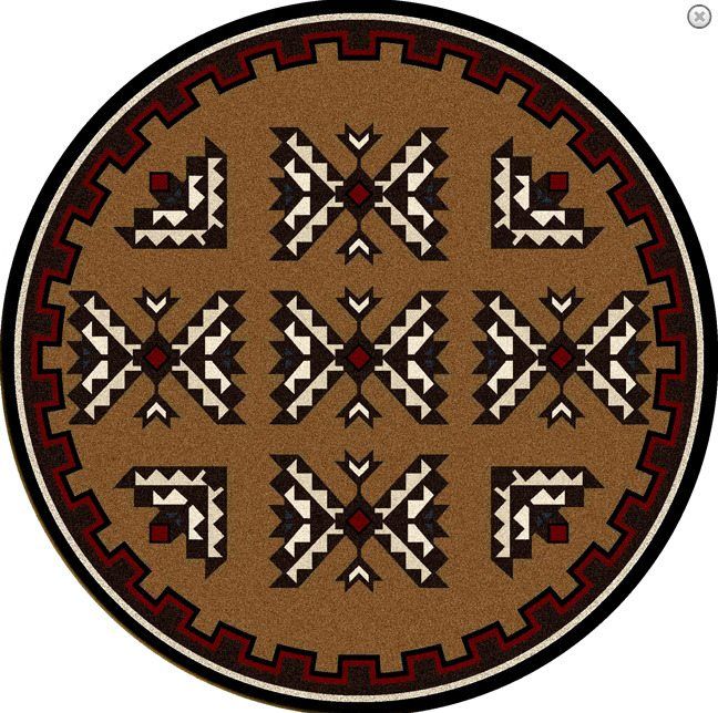 Southwestern Round Carpet