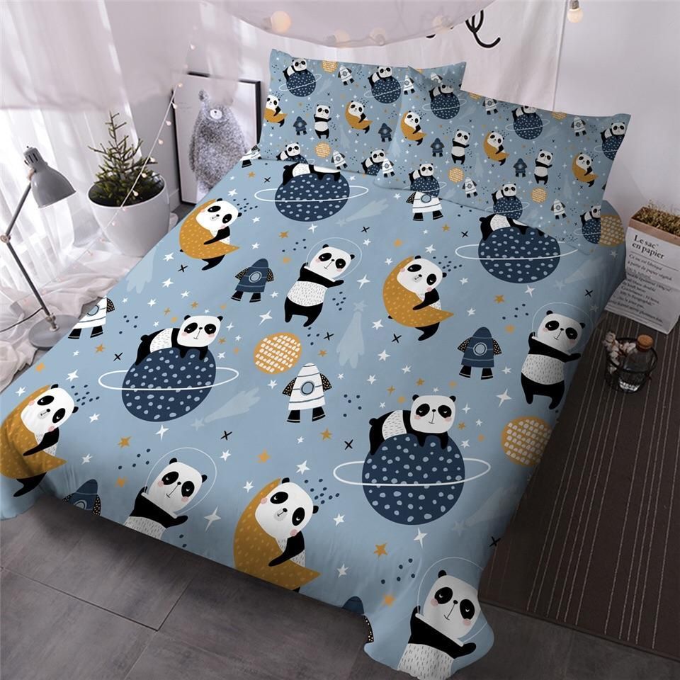 Space Panda Bedding Set
