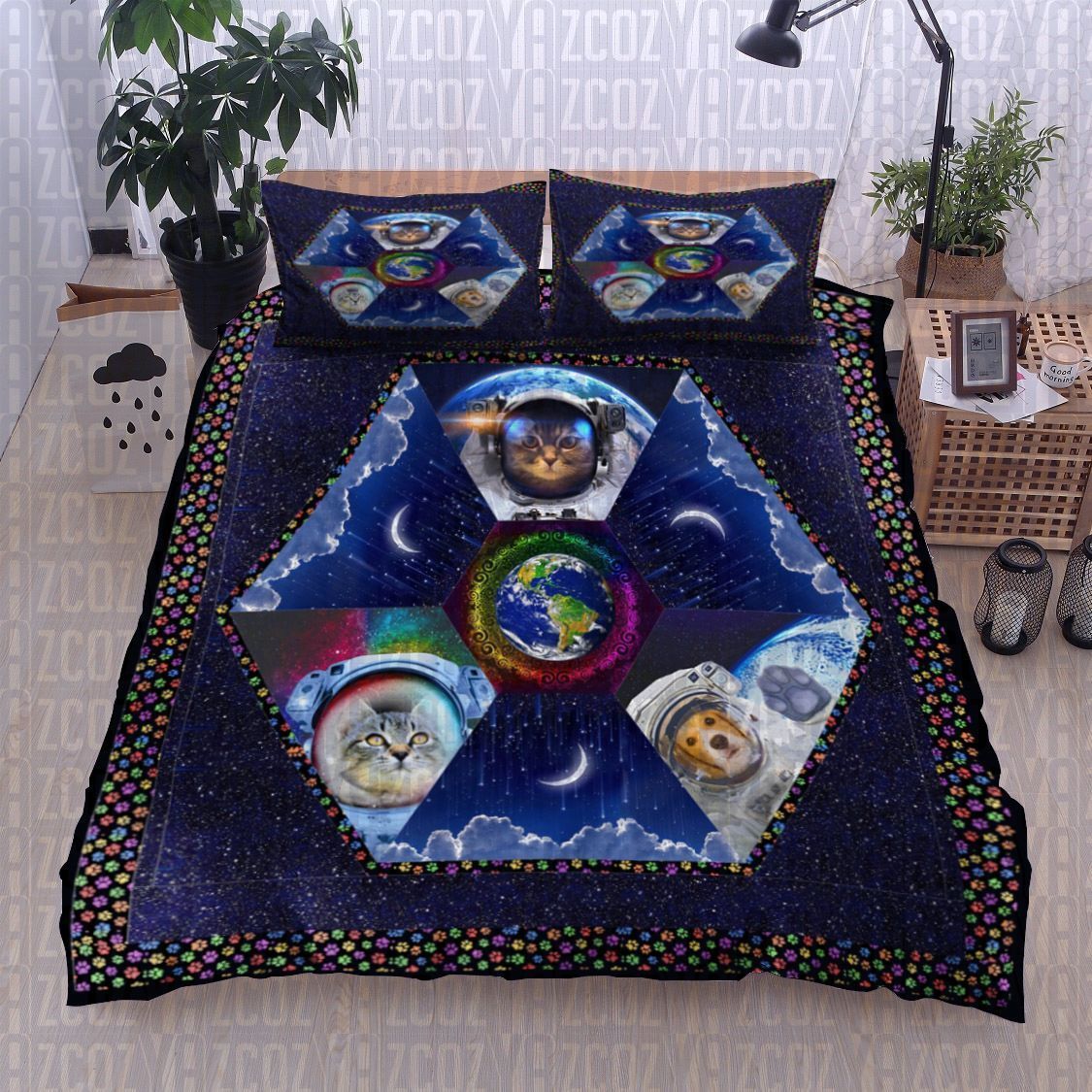Space Pets Cat Dog Bedding Set