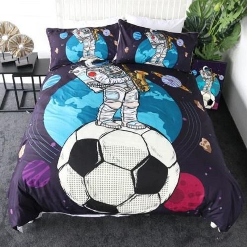 Space Planet Football Bedding Set