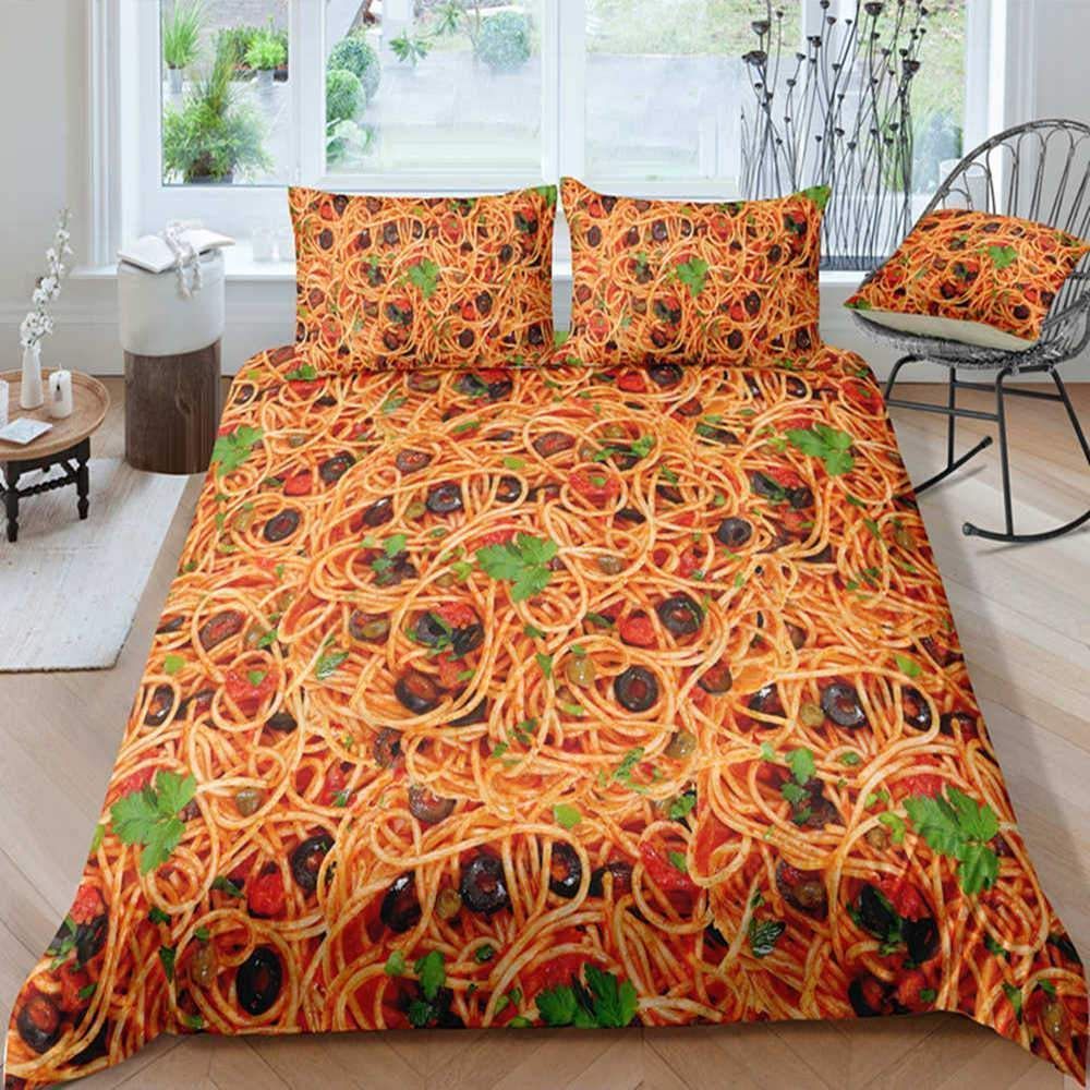 Spaghetti Funny Bedding Set
