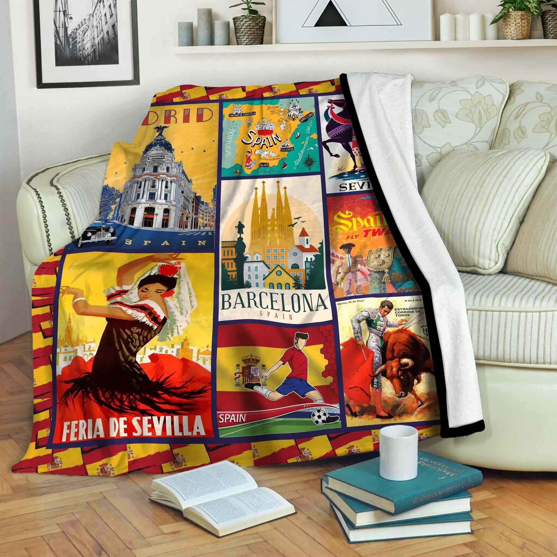 Spain Fleece Blanket