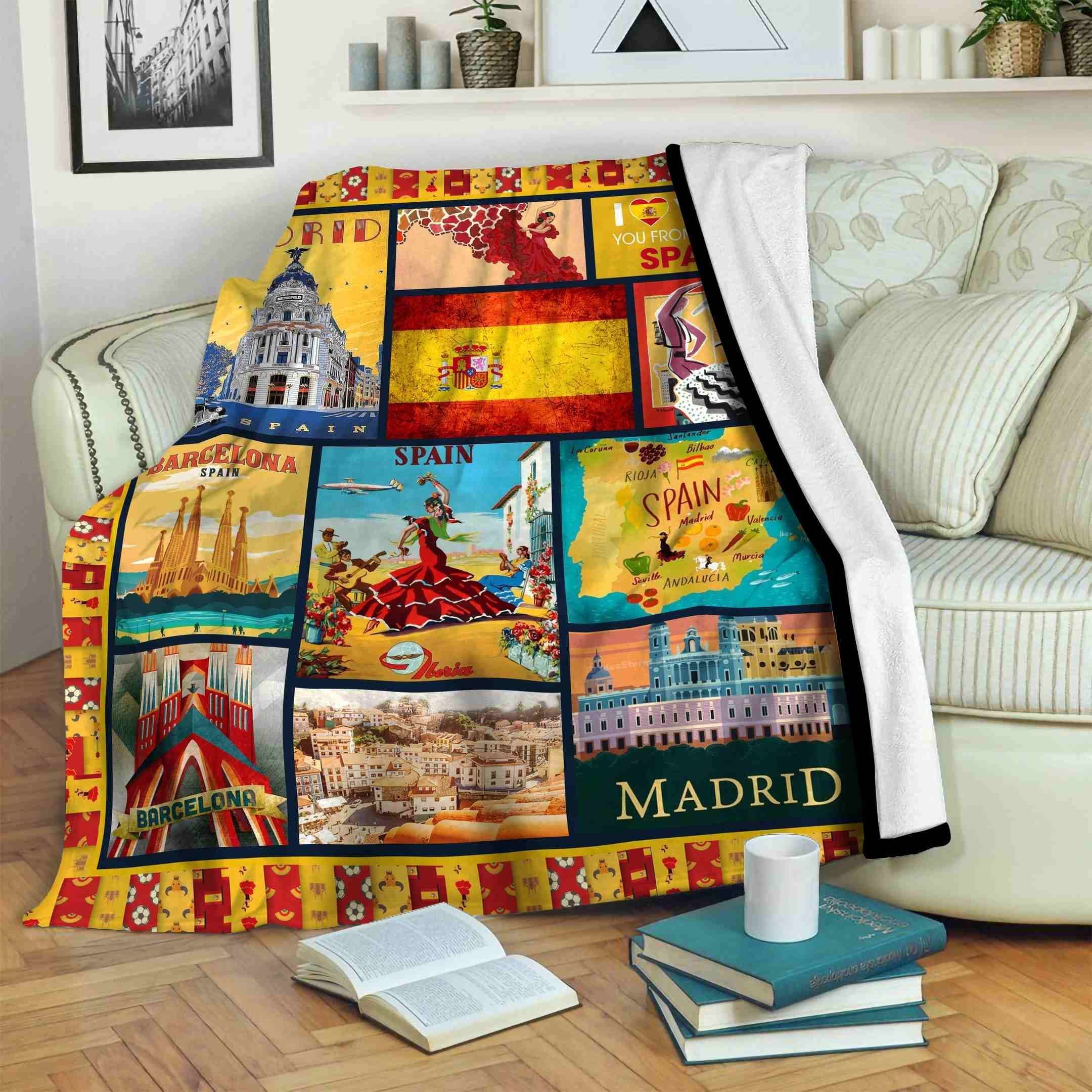 Spain Fleece Blanket