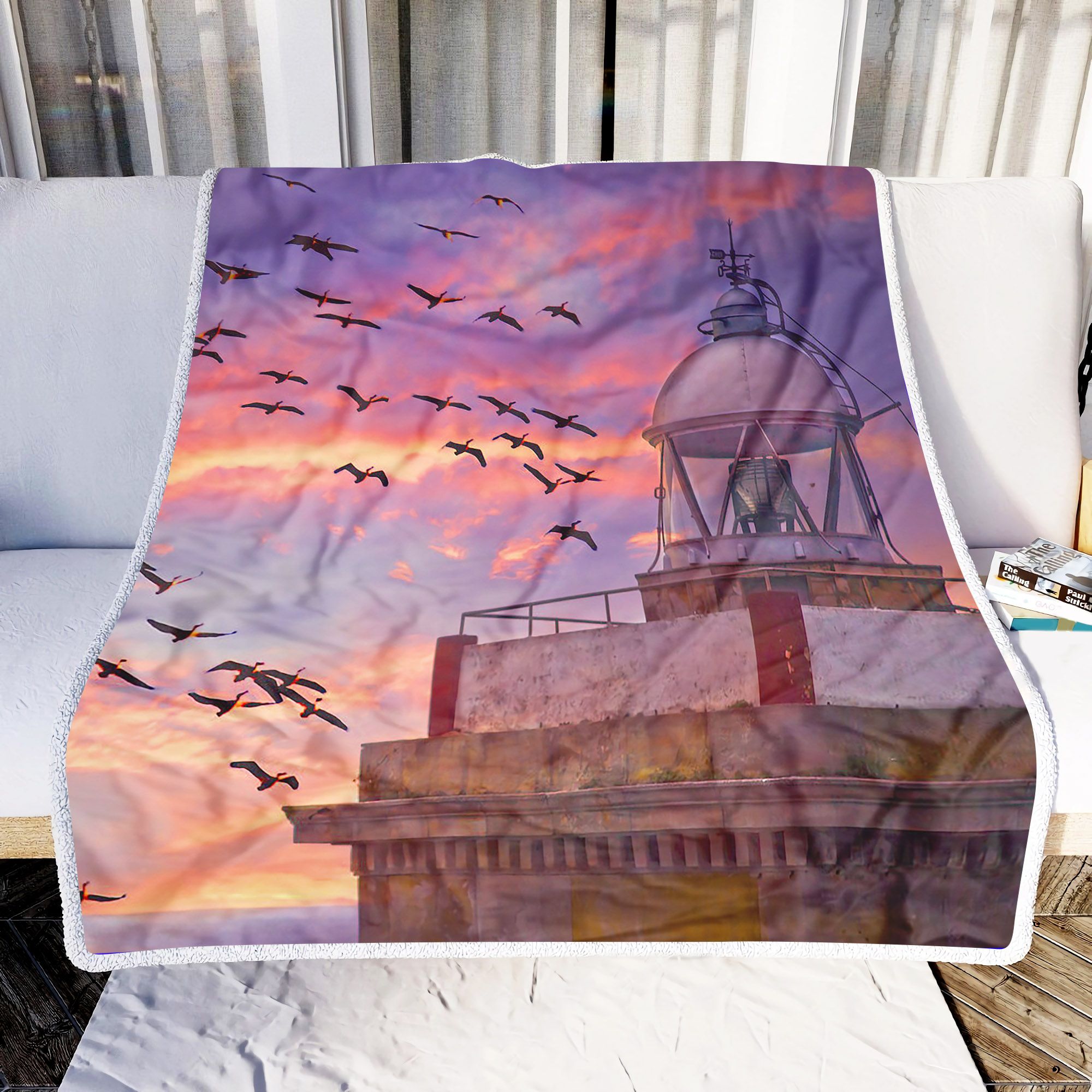 Spain Sunrise Sunset Time Fleece Blanket