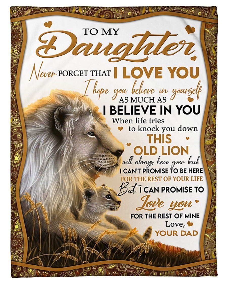 Special Gift For Daughter I Promise To Love You Fleece Blanket Fleece Blanket