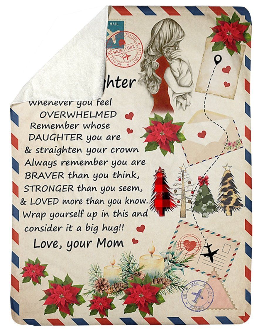 Special Gift To Daughter Wrap Your Self Up In This Fleece Blanket Sherpa Blanket
