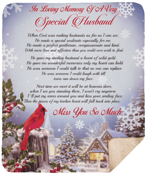 Special Husband Sherpa Fleece Blanket